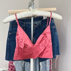 Zara Silk Crop Top